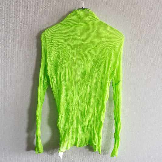 ISSEY MIYAKE Crinkle Pleated Blouse Size M
