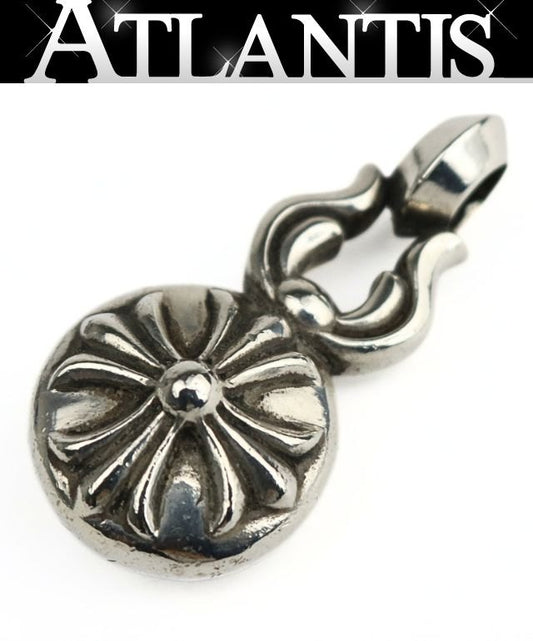 CHROME HEARTS Large Crossball Charm Silver SV925