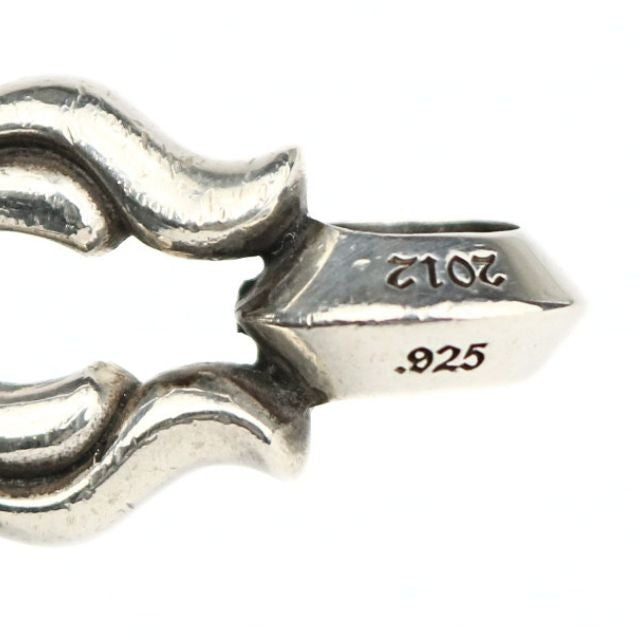 CHROME HEARTS Large Crossball Charm Silver SV925