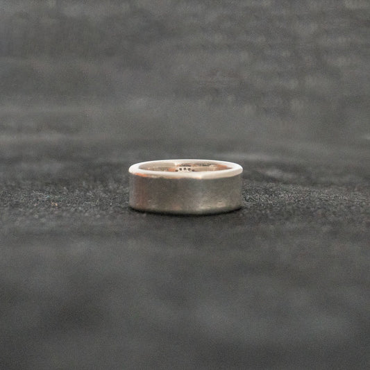 HERMES Eclipse Ruban Ring Silver 925 Size ONE SIZE