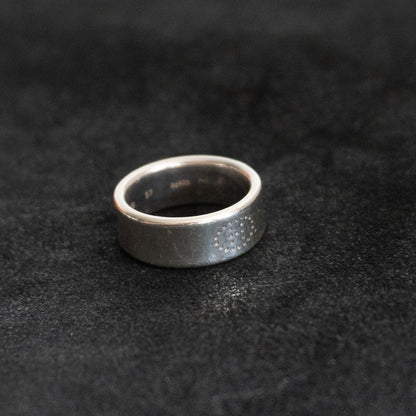 HERMES Eclipse Ruban Ring Silver 925 Size ONE SIZE