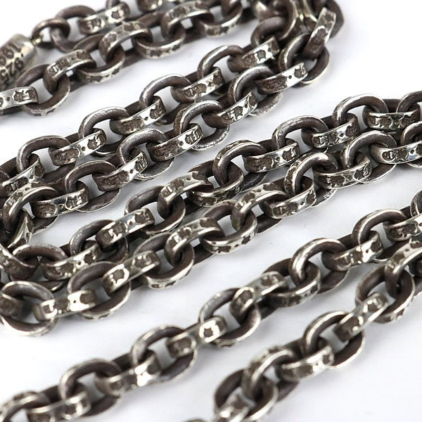 CHROME HEARTS Paper Chain Necklace 18 inch Silver SV925