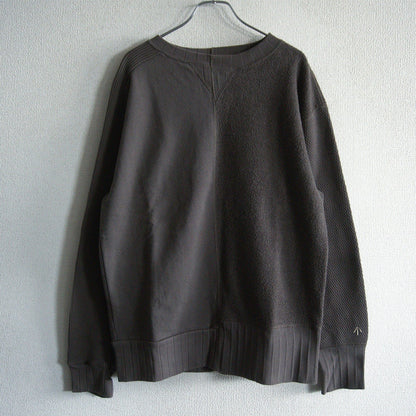 NIGEL CABOURN Paneled Cotton Sweatshirt Green Size L
