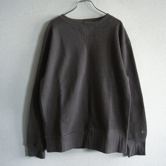 NIGEL CABOURN Paneled Cotton Sweatshirt Green Size L