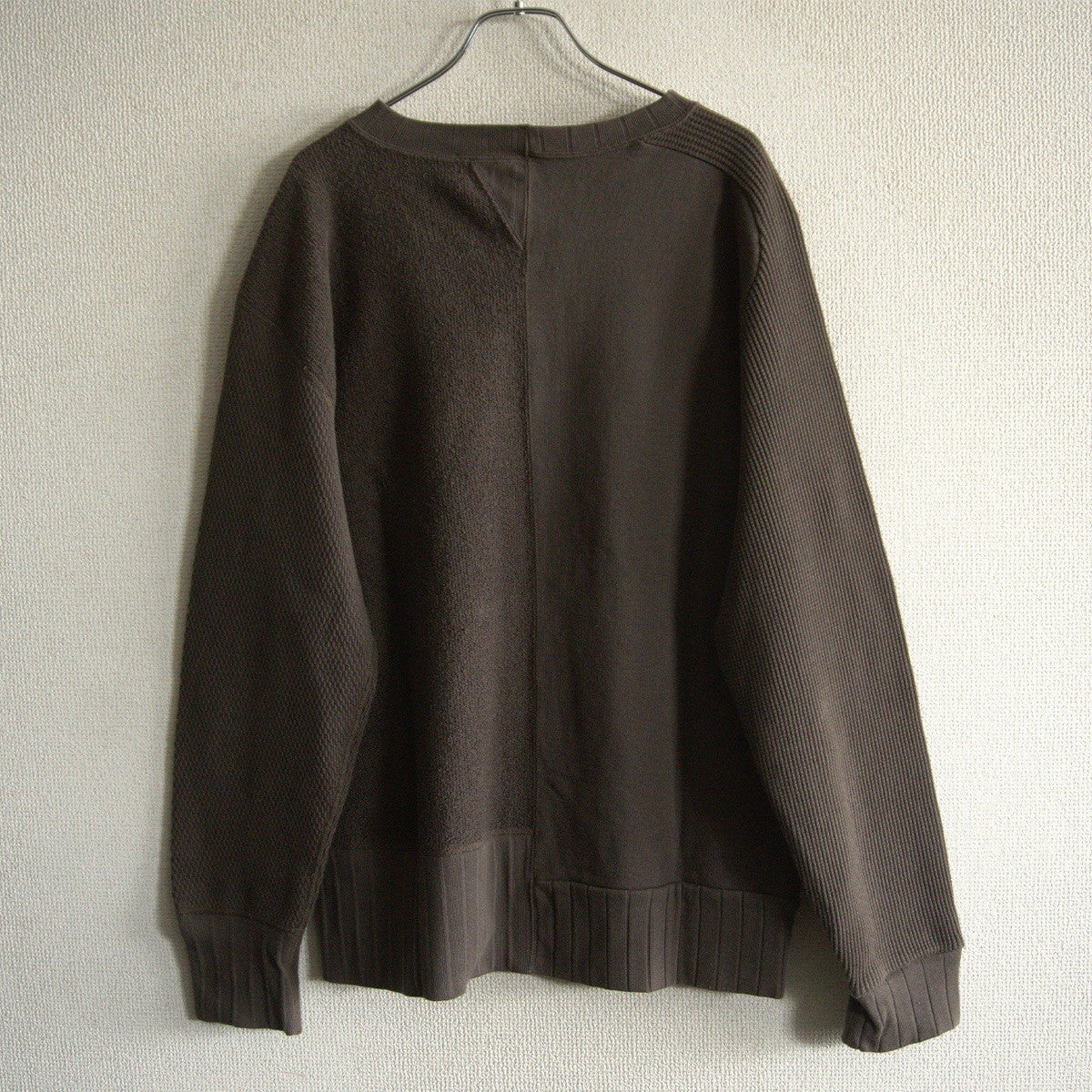 NIGEL CABOURN Paneled Cotton Sweatshirt Green Size L