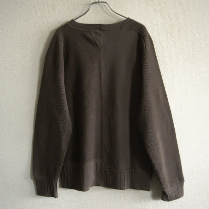 NIGEL CABOURN Paneled Cotton Sweatshirt Green Size L