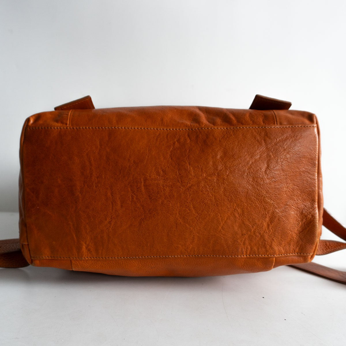 dan genten Leather Backpack Brown Size ONE SIZE