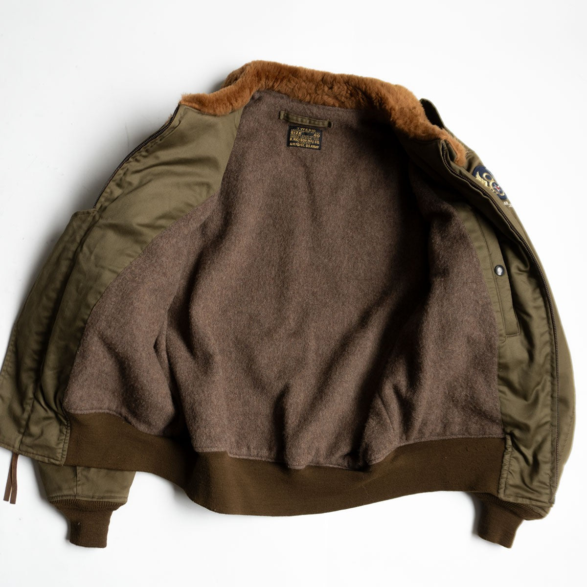 BUZZ RICKSON'S B-10 Flight Jacket Alpaca Lined Size XXS