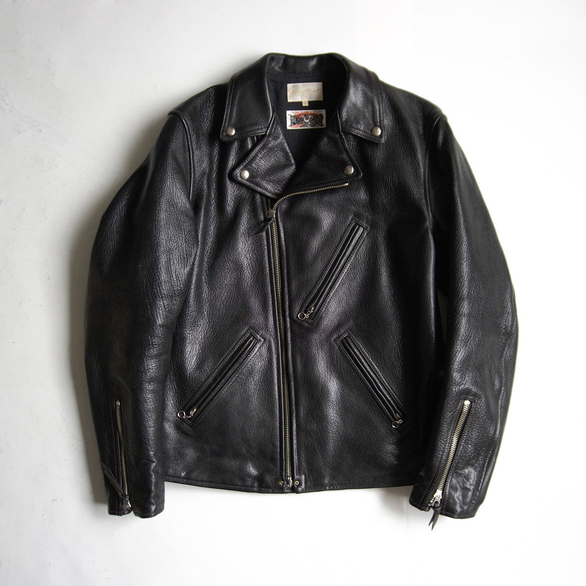 BOOTLEGGERS Leather Riders Jacket Black Size L
