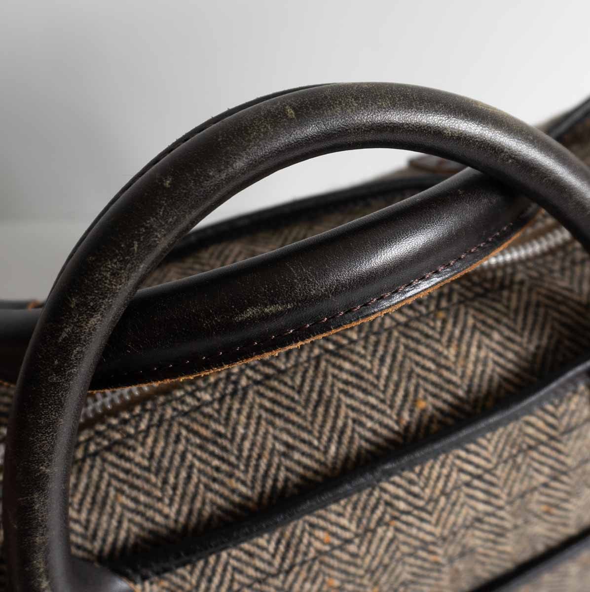 COLIMBO Tweed Leather 2-Way Tote Bag Size ONE SIZE