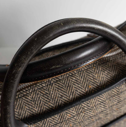 COLIMBO Tweed Leather 2-Way Tote Bag Size ONE SIZE