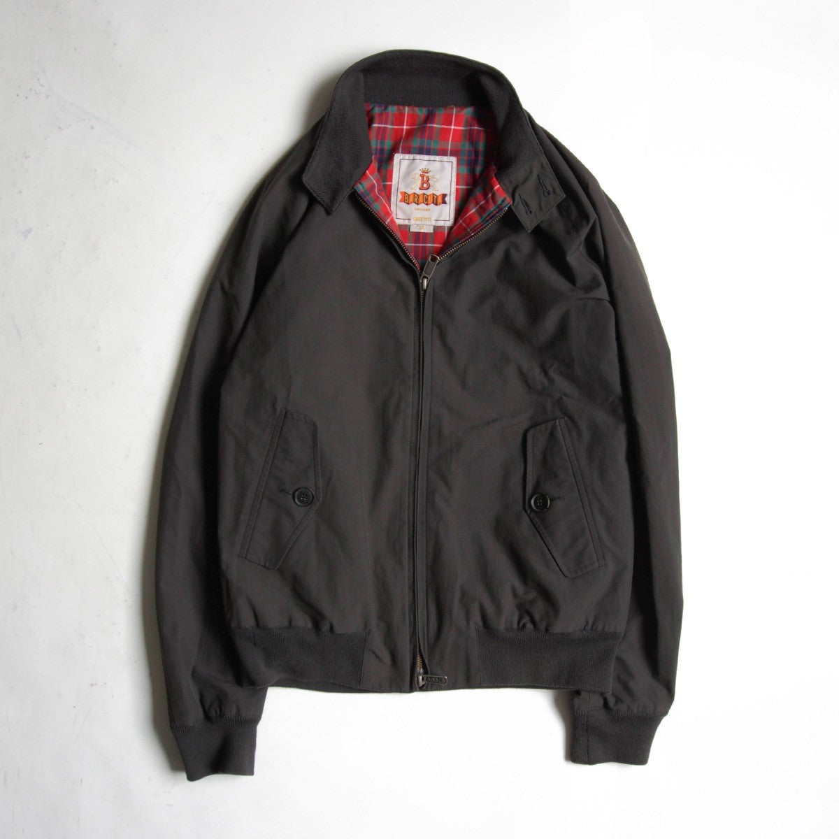 BARACUTA G9 Harrington Jacket Fade Black Made in Size 38
