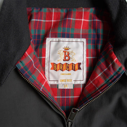 BARACUTA G9 Harrington Jacket Fade Black Made in Size 38