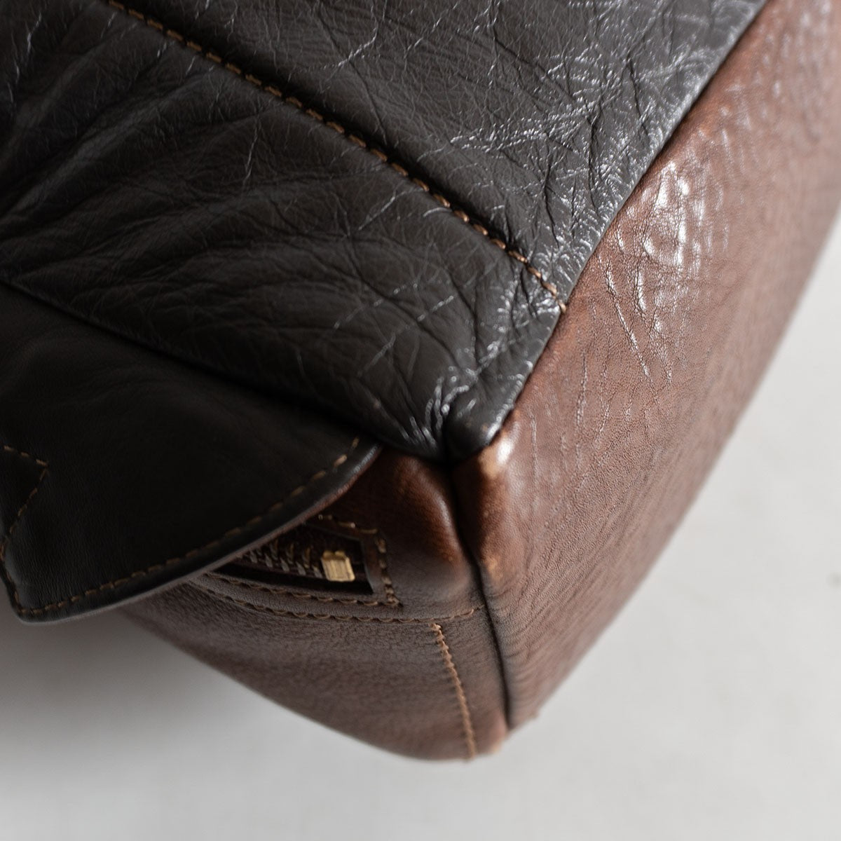 Tsuchiya Kaban Tone Oil Nume Leather Backpack Size ONE SIZE