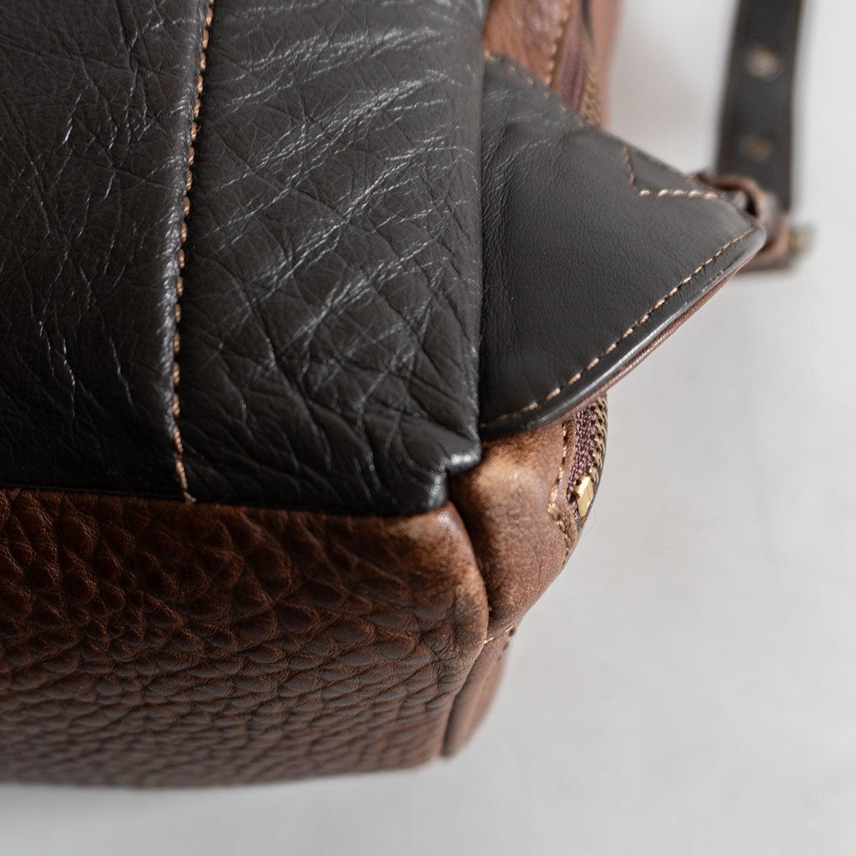 Tsuchiya Kaban Tone Oil Nume Leather Backpack Size ONE SIZE