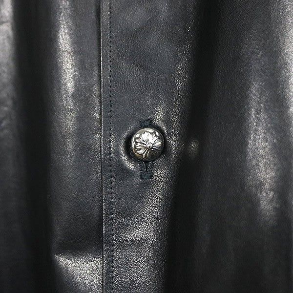 CHROME HEARTS x CDG Rhodium Cross Button Shirt Black Size L