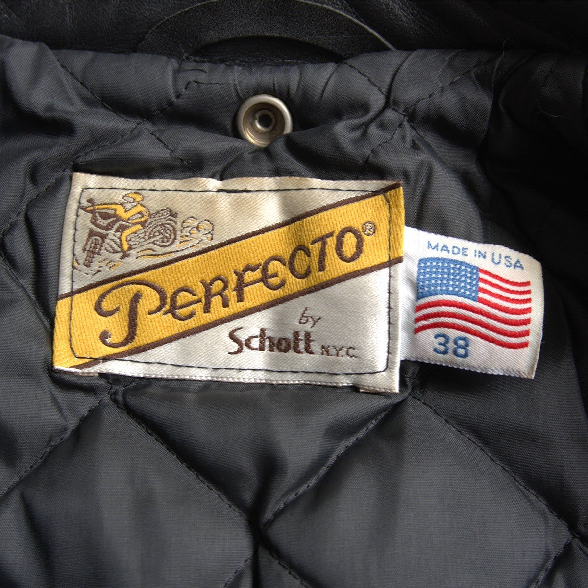 SCHOTT 618 Double Rider Leather Jacket Size 38