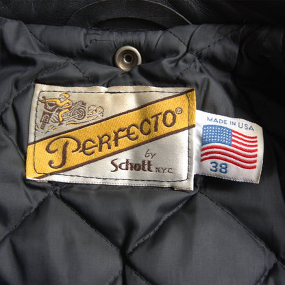 SCHOTT 618 Double Rider Leather Jacket Size 38