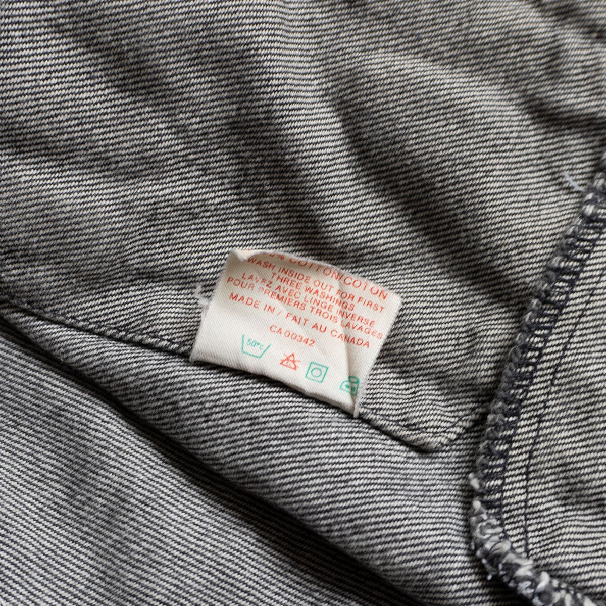 LEVI'S 80s 75506 Pre-Dyed Black Denim Jacket Size S