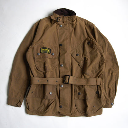 BARBOUR International Waxed Motorcycle Jacket Size 38