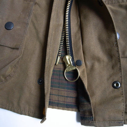 BARBOUR International Waxed Motorcycle Jacket Size 38