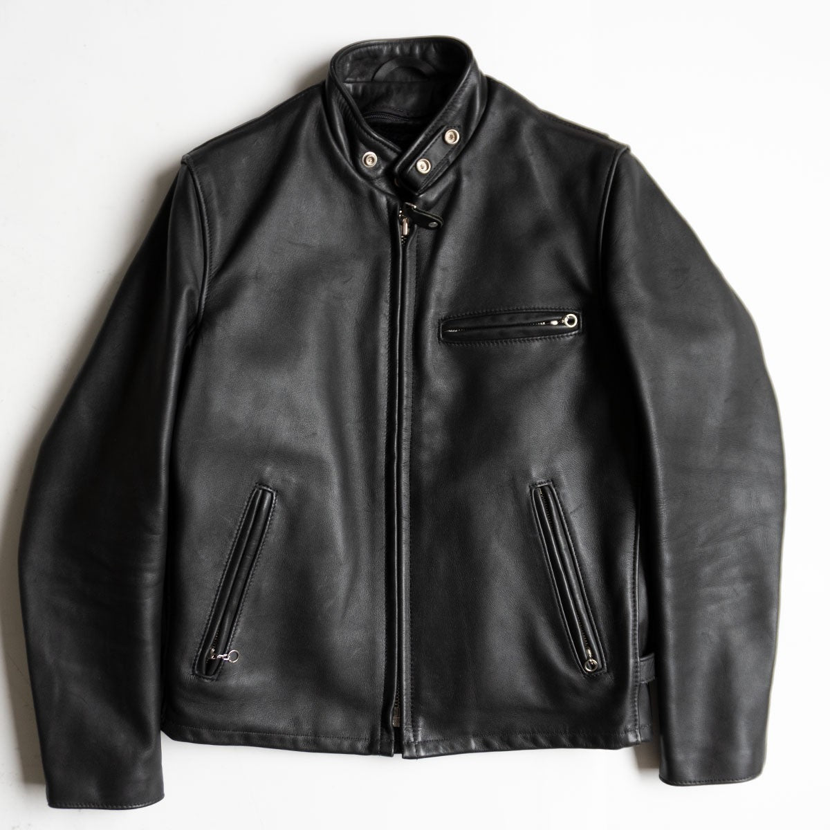 SCHOTT 641 Single Rider Leather Jacket Boa Liner Size 38