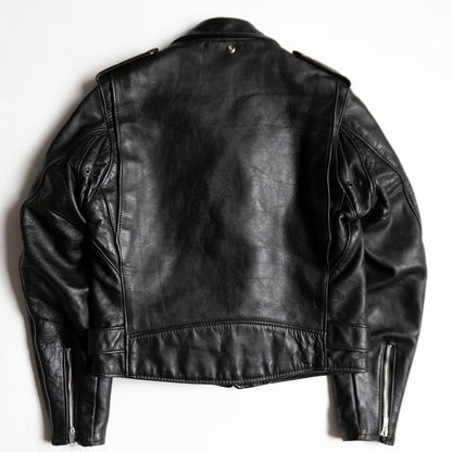 SCHOTT 618 Double Riders Leather Jacket Black Made Size 38