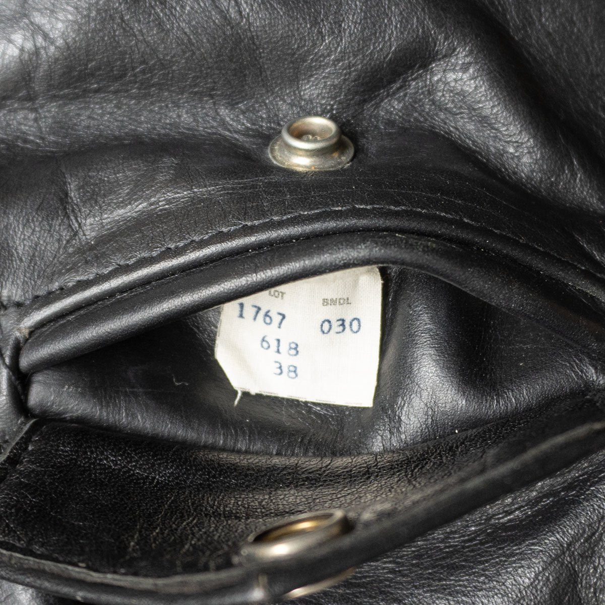 SCHOTT 618 Double Riders Leather Jacket Black Made Size 38