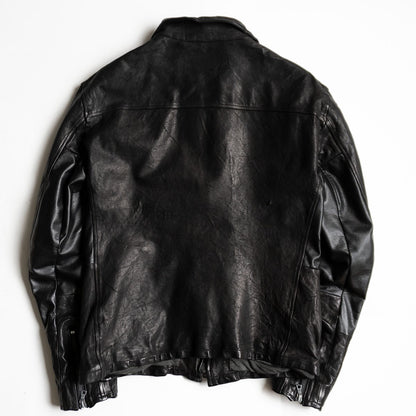 ISAMU KATAYAMA BACKLASH Single Rider Leather Jacket Size L