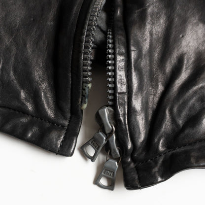 ISAMU KATAYAMA BACKLASH Single Rider Leather Jacket Size L
