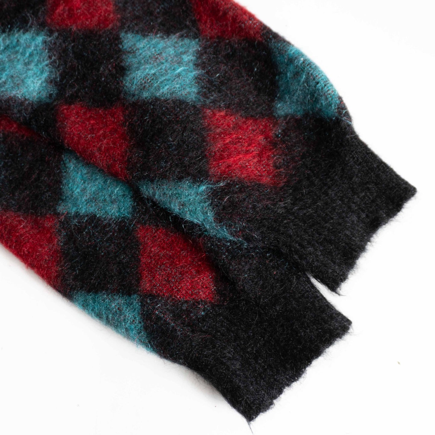 WACKO MARIA Argyle Mohair Cardigan Size L