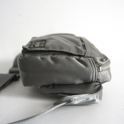 PORTER TANKER Nylon Waist Bag Silver Grey Size ONE SIZE