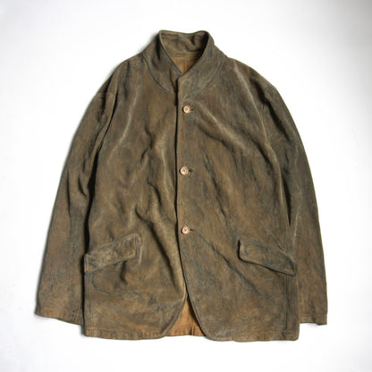 ISAMU KATAYAMA BACKLASH Stand Collar Leather Jacket Size XXL
