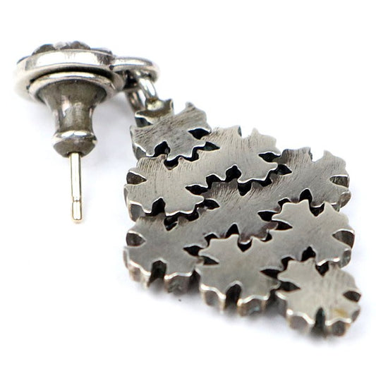 CHROME HEARTS CH Plus Chain Mail Drop Silver Earring