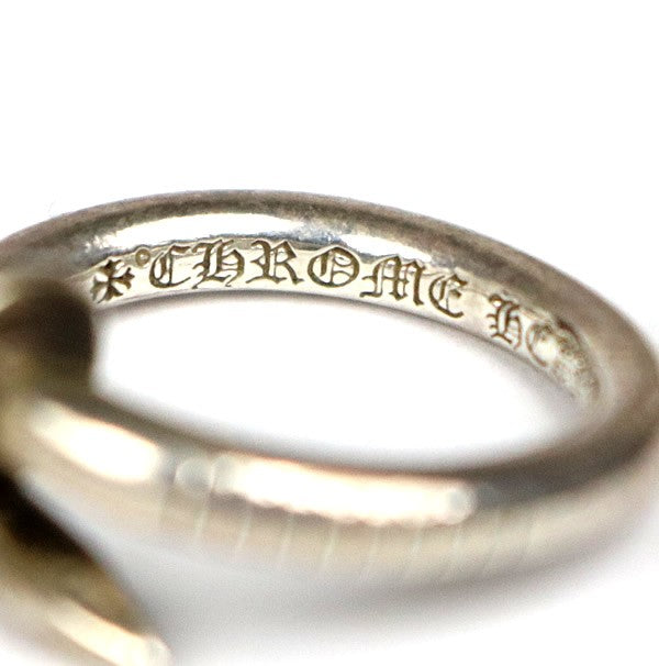 CHROME HEARTS CH Plus Flat Nail .925 Silver Ring Size JP 17