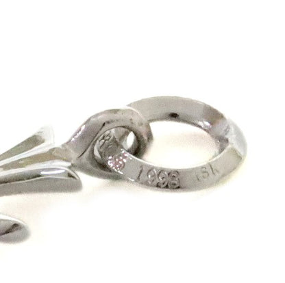 CHROME HEARTS Tiny CH Cross Pendant 18K White Gold