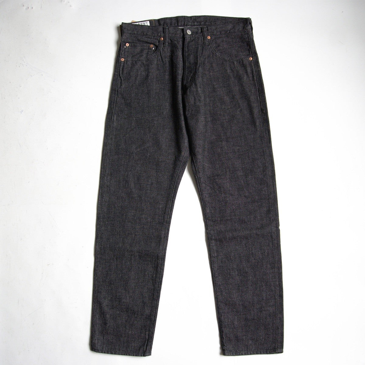 STUDIO D'ARTISAN D1826B 13oz Black Relaxed Tapered Size 34