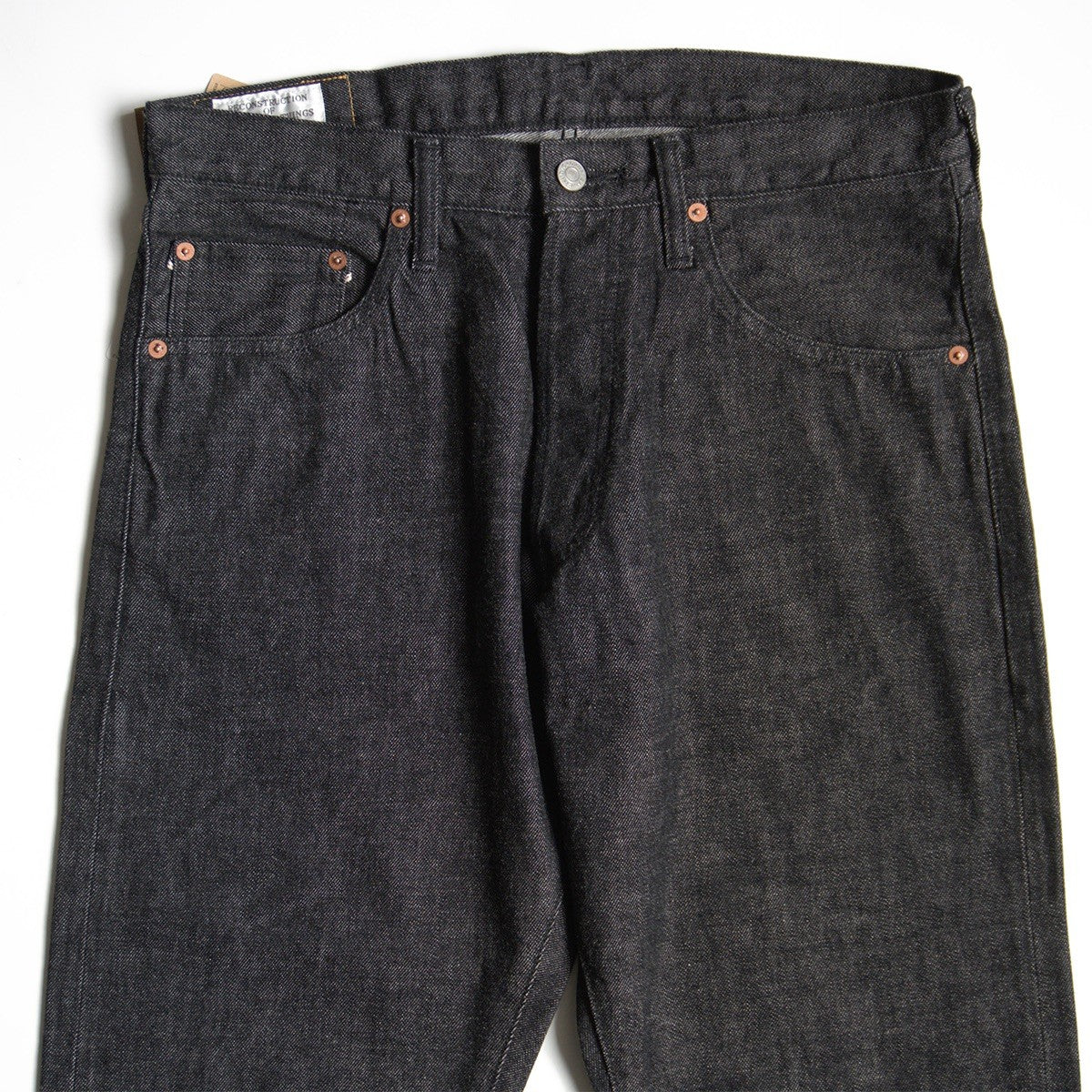 STUDIO D'ARTISAN D1826B 13oz Black Relaxed Tapered Size 34
