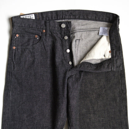STUDIO D'ARTISAN D1826B 13oz Black Relaxed Tapered Size 34