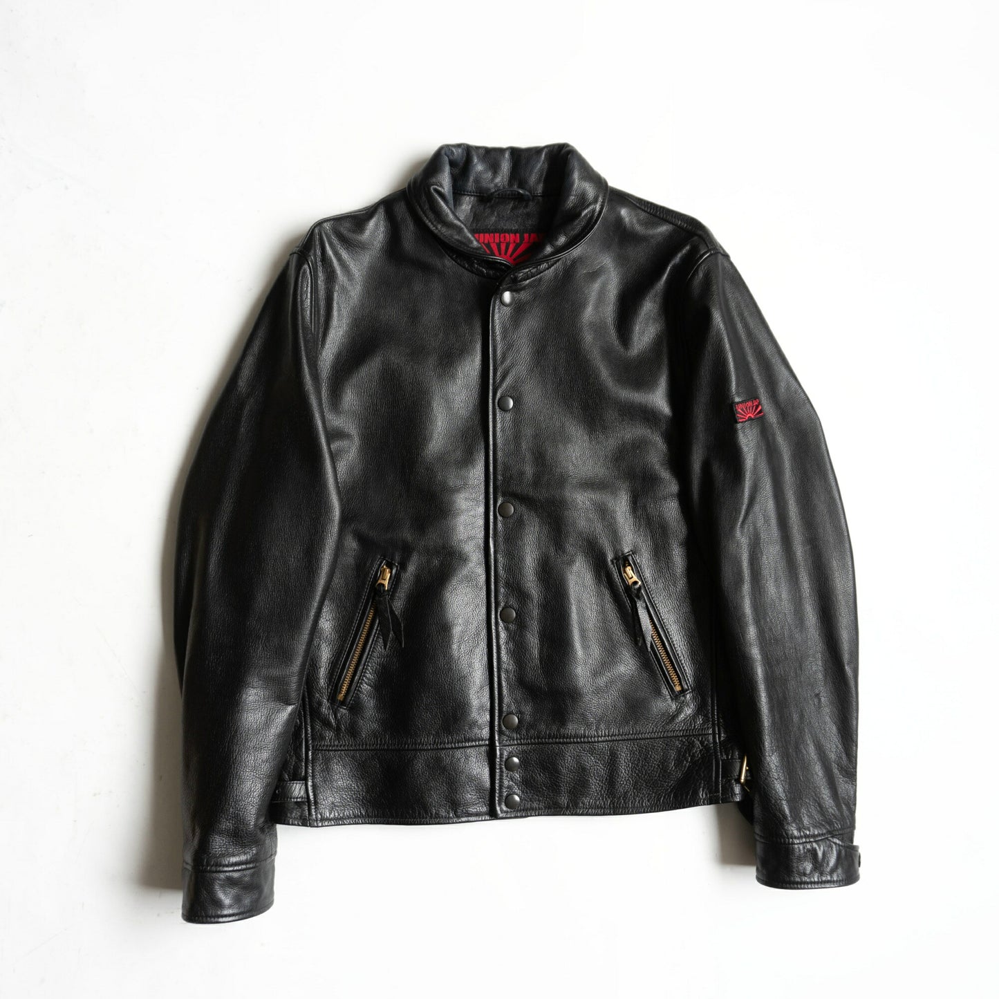 Y'2 LEATHER x UNION JAP Steer Oil Cossack Jacket Size LL