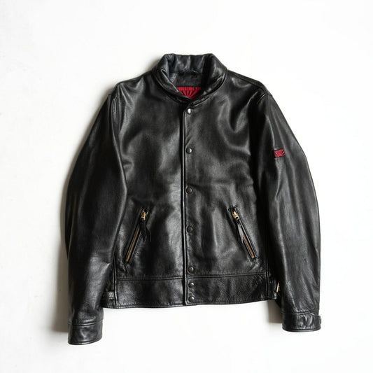 Y'2 LEATHER x UNION JAP Steer Oil Cossack Jacket Size LL