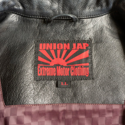 Y'2 LEATHER x UNION JAP Steer Oil Cossack Jacket Size LL
