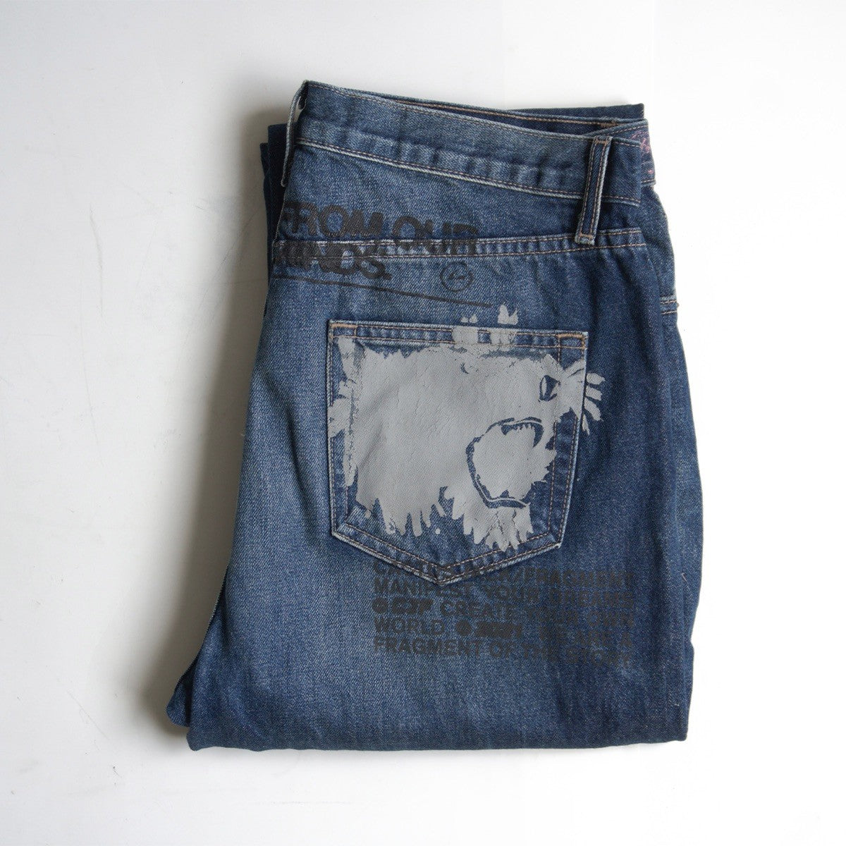 FRAGMENT x Travis Scott Cactus Jack Denim Pants Size 34