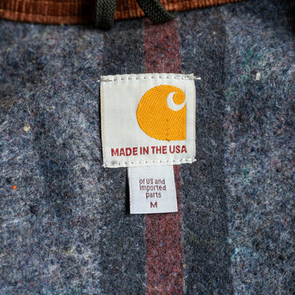 Carhartt J001BRN Brown Duck Canvas Detroit Jacket Size M