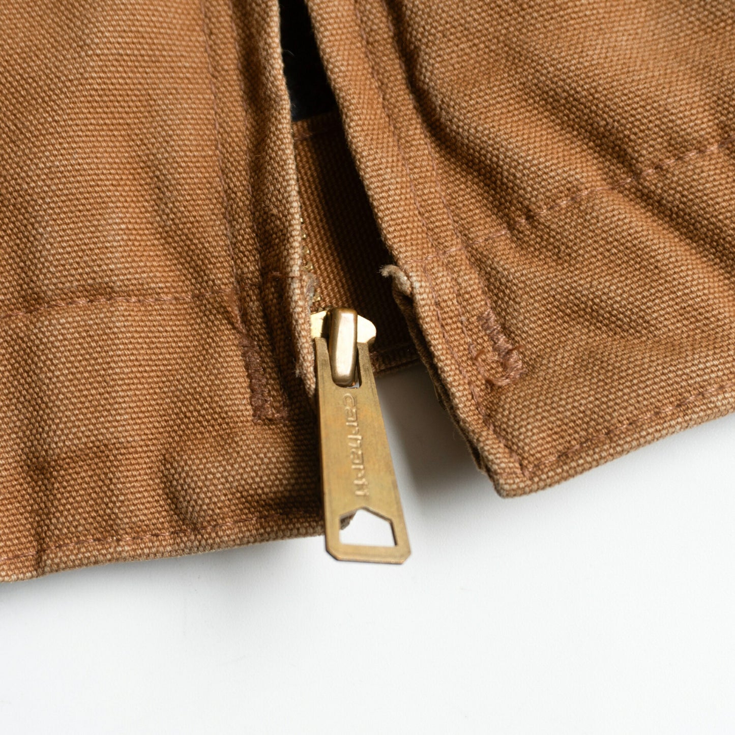 Carhartt J001BRN Brown Duck Canvas Detroit Jacket Size M