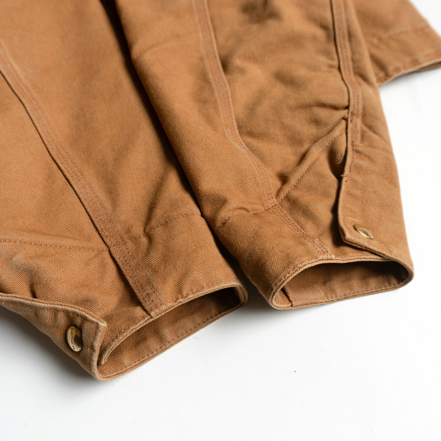 Carhartt J001BRN Brown Duck Canvas Detroit Jacket Size M