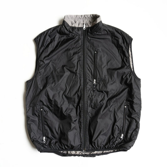 OLD STUSSY 00s Reversible Full Zip Nylon Vest Size XL