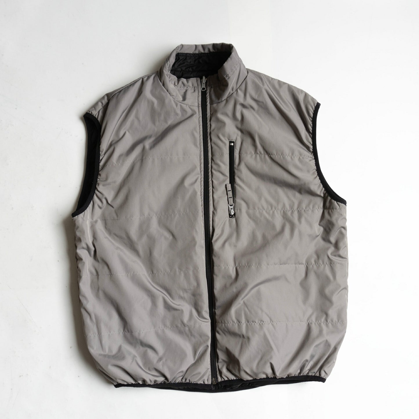 OLD STUSSY 00s Reversible Full Zip Nylon Vest Size XL