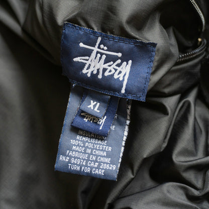 OLD STUSSY 00s Reversible Full Zip Nylon Vest Size XL