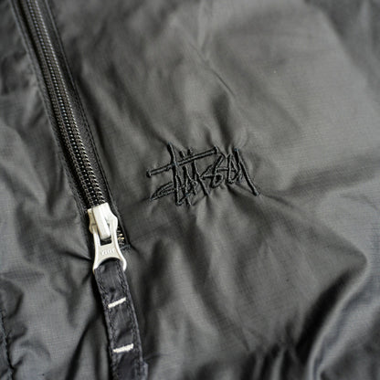 OLD STUSSY 00s Reversible Full Zip Nylon Vest Size XL